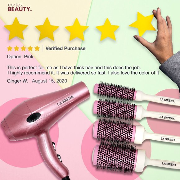 La Sirena Hair Dryer | 4-Piece Brush Set - Picture 3 of 4